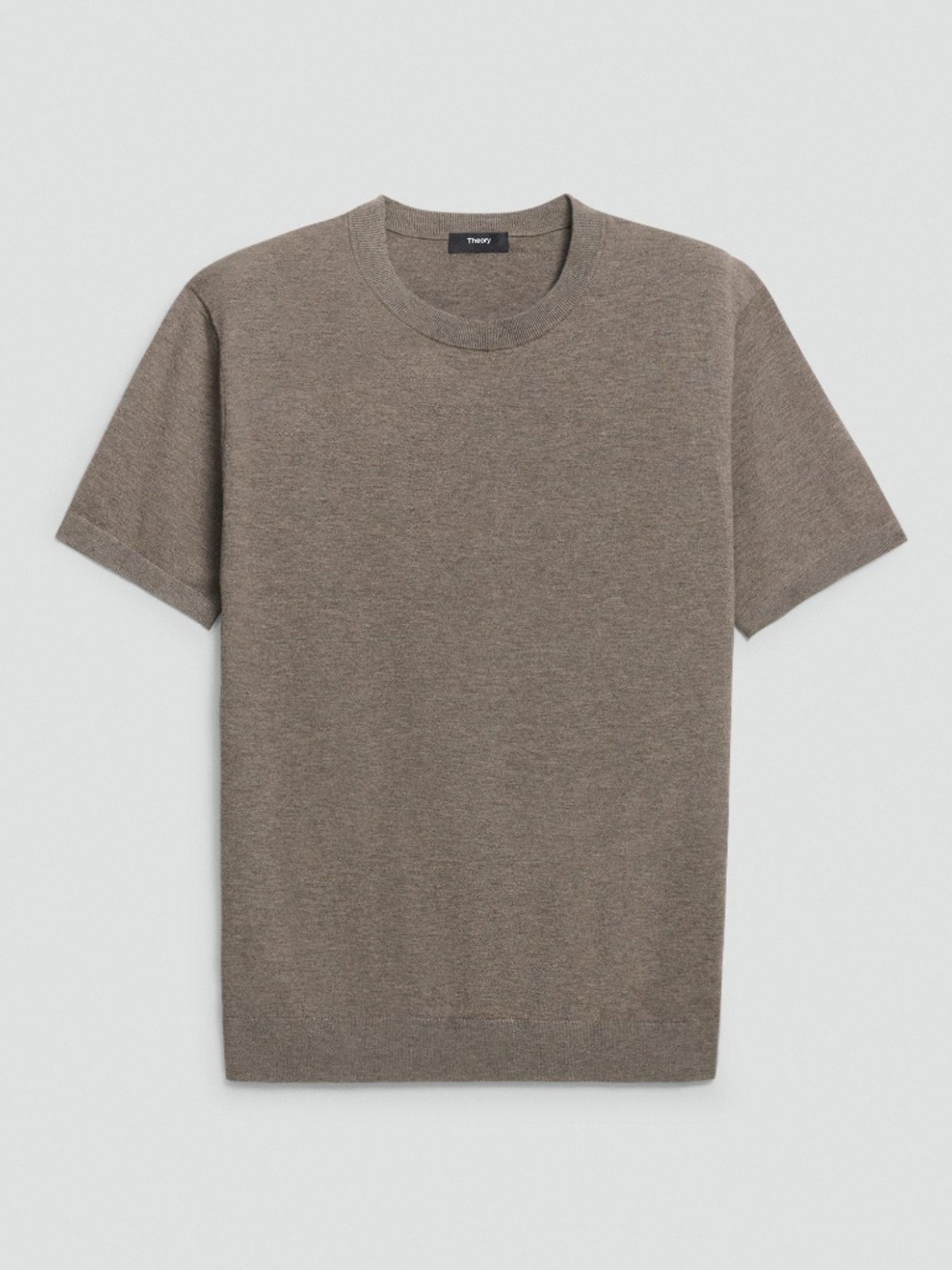 Theory Morel Melange Soris Tee in Light Bilen Size XL